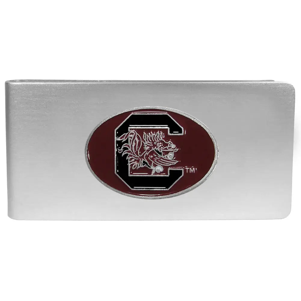 S. Carolina Gamecocks Brushed Metal Money Clip - S. Carolina Gamecocks - Flyclothing LLC