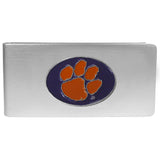 Clemson Tigers Brushed Metal Money Clip