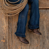 TuffRider Women Jackson Embroidered Leather Square Toe Western Boots - Breeches.com - Flyclothing LLC