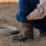 TuffRider Women Jackson Embroidered Leather Square Toe Western Boots - Breeches.com - Flyclothing LLC