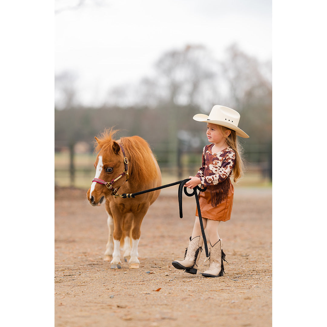 TuffRider Toddler Tan Fringe Bootie