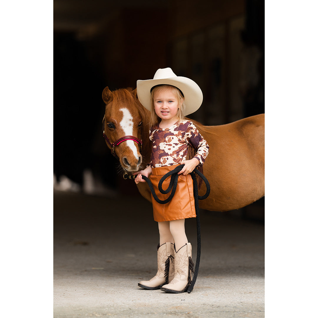 TuffRider Toddler Tan Fringe Bootie