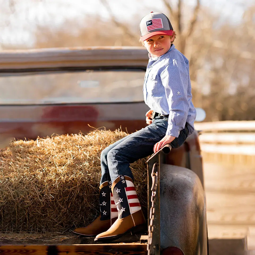 TuffRider Youth American Cowboy Western Boot - Breeches.com - Flyclothing LLC