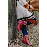 TuffRider Toddler Fire Red Floral Western Boot - Breeches.com - Flyclothing LLC
