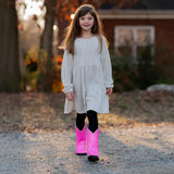 TuffRider Youth Pink Glitter Western Boot - Breeches.com - Flyclothing LLC