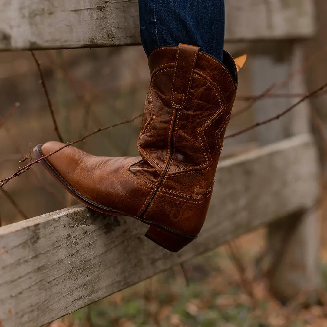 TuffRider Women Colter Embroidered Leather Square Toe Western Boots - Breeches.com - Flyclothing LLC