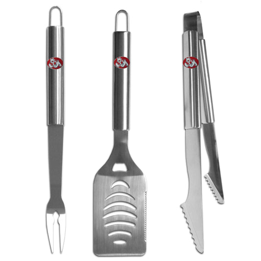 Arkansas Razorbacks 3 pc Stainless Steel BBQ Set - Arkansas Razorbacks - Flyclothing LLC