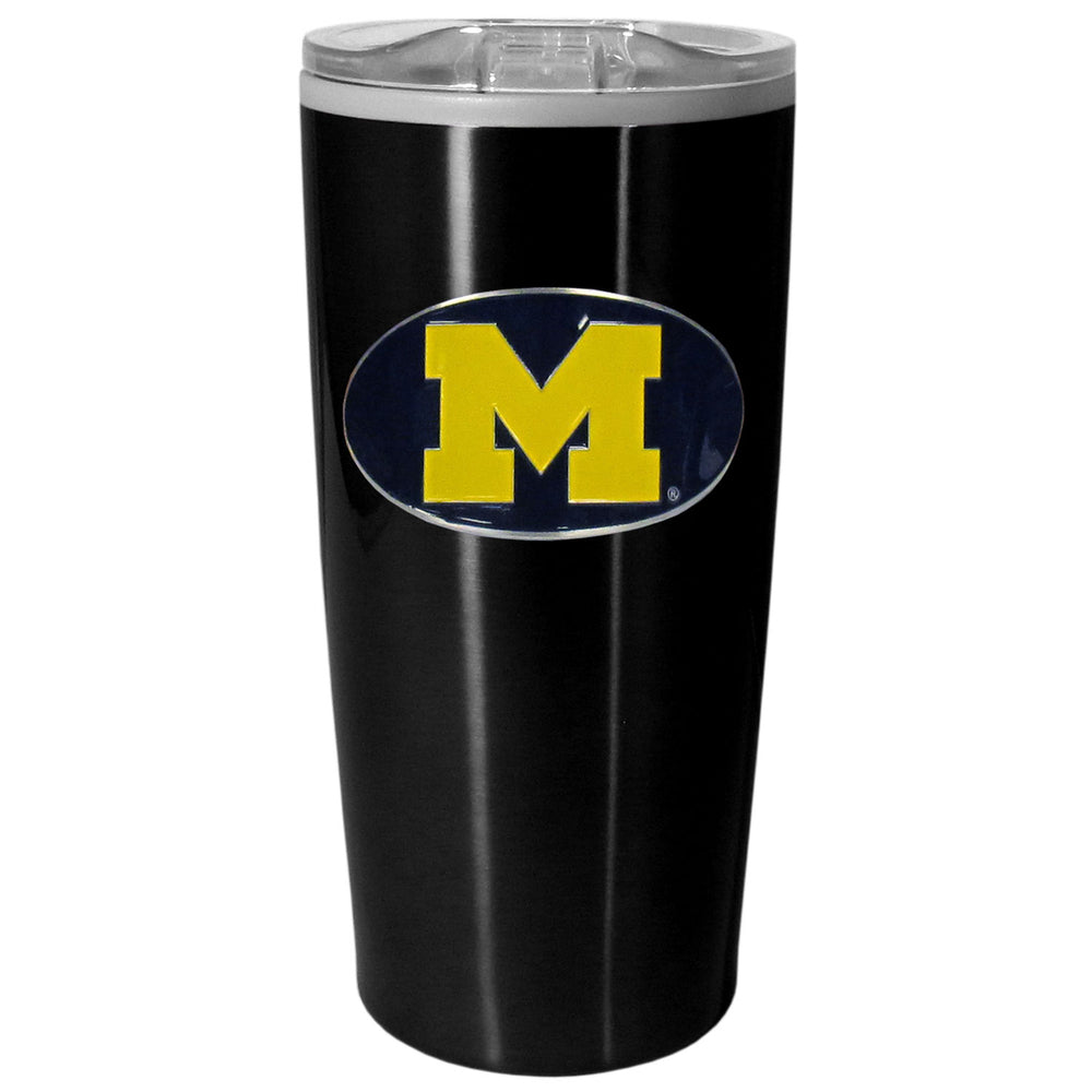 Michigan Wolverines Black Travel Mug - Michigan Wolverines