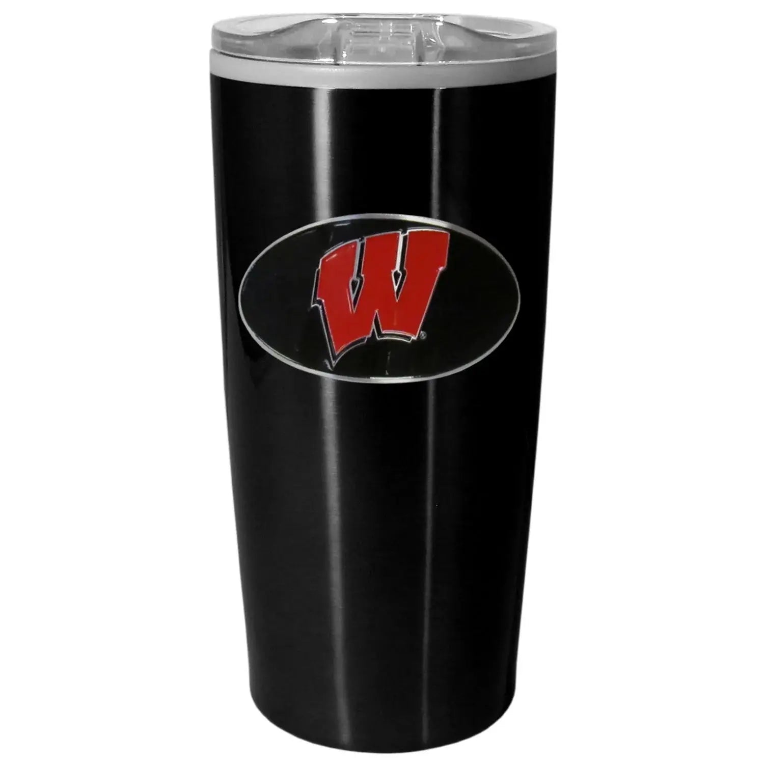 Wisconsin Badgers Black Travel Mug - Wisconsin Badgers - Flyclothing LLC