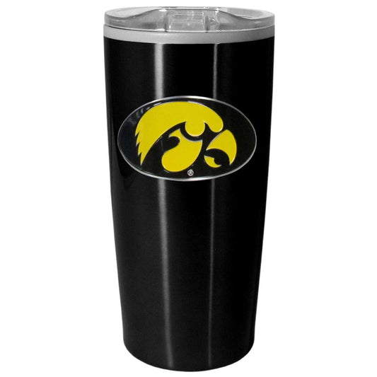 Iowa Hawkeyes Black Travel Mug - Iowa Hawkeyes - Flyclothing LLC
