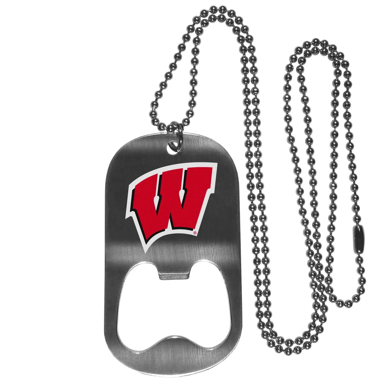 Wisconsin Badgers Bottle Opener Tag Necklace - Wisconsin Badgers - Flyclothing LLC