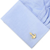 Gold Plated Anchor Cufflinks - Cufflinks.com - Flyclothing LLC