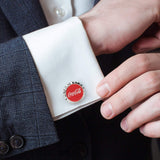 Coca-Cola Bottle Cap Cufflinks - Cufflinks.com - Flyclothing LLC