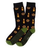 Beer Day Snacks Black Men's Socks - Cufflinks.com - Flyclothing LLC