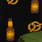 Beer Day Snacks Black Men's Socks - Cufflinks.com - Flyclothing LLC
