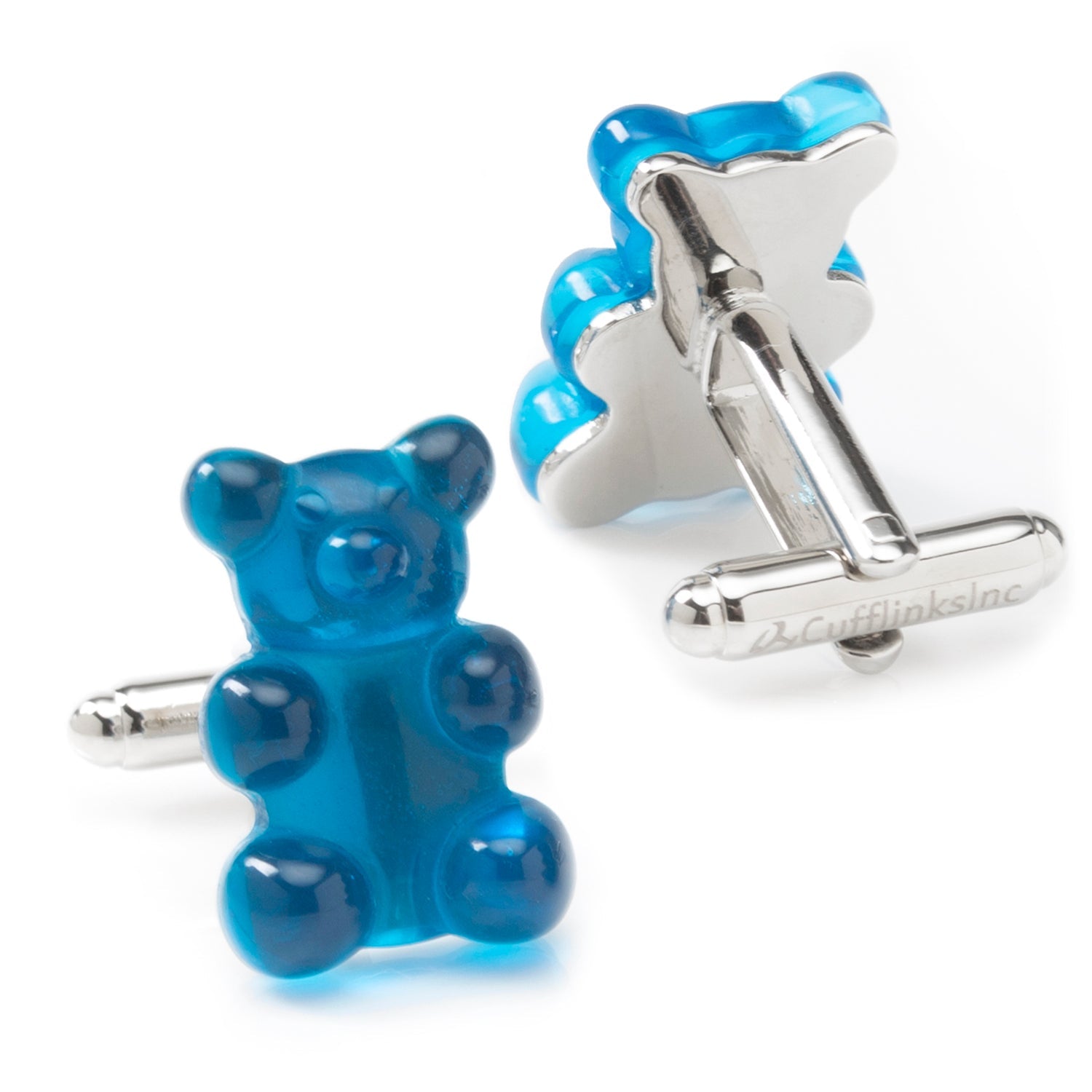 Blue Gummy Bear Cufflinks - Cufflinks.com - Flyclothing LLC