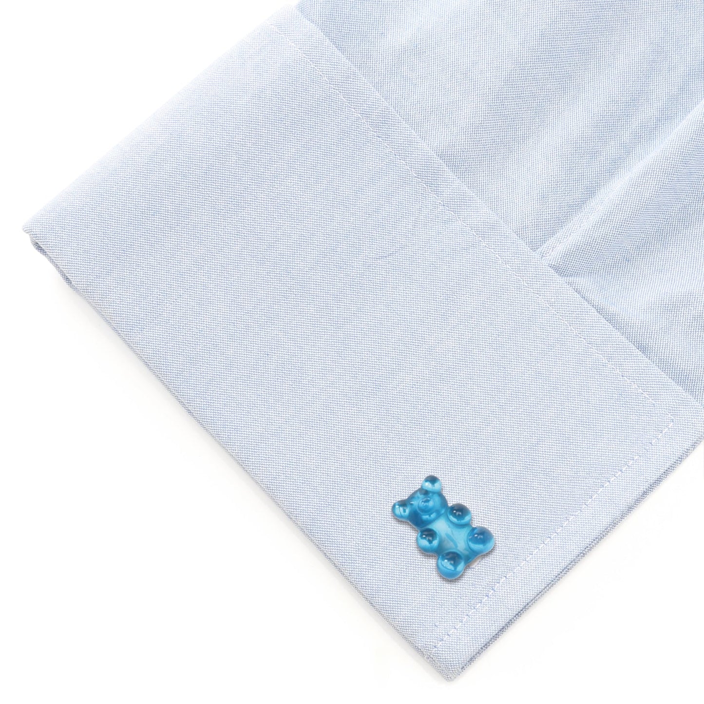 Blue Gummy Bear Cufflinks - Cufflinks.com - Flyclothing LLC