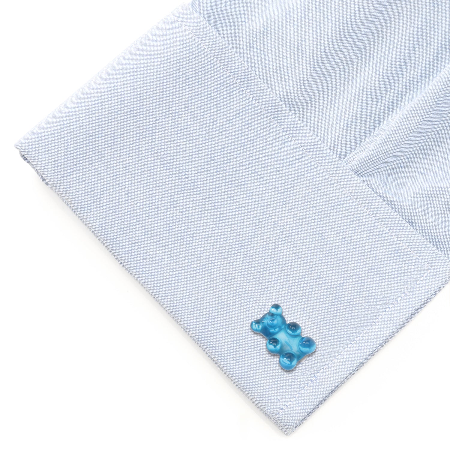 Blue Gummy Bear Cufflinks - Cufflinks.com - Flyclothing LLC