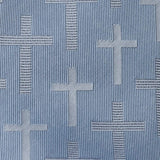 Blue Textured Cross Men's Tie - Cufflinks.com - Flyclothing LLC