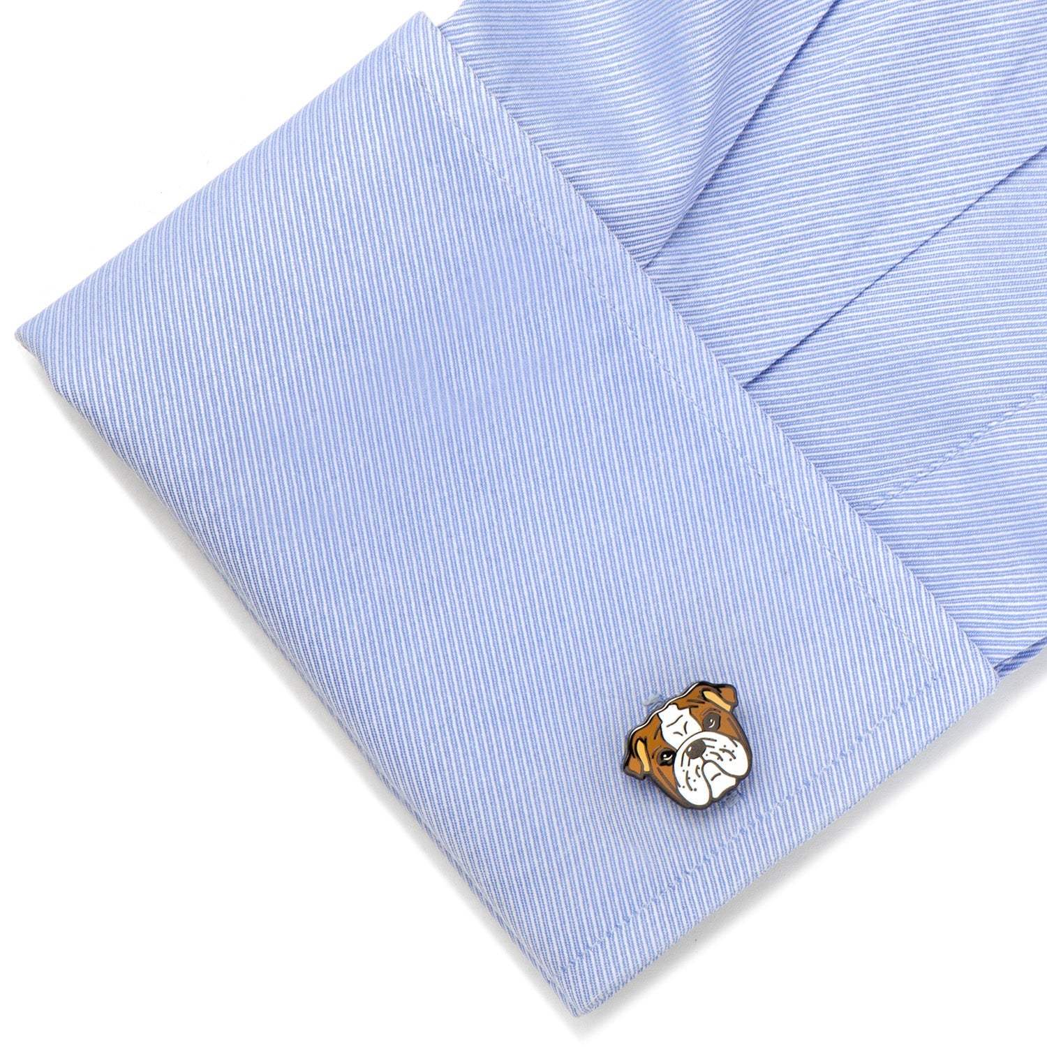English Bulldog Cufflinks - Cufflinks.com - Flyclothing LLC