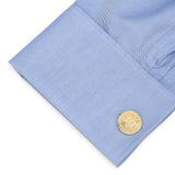 Crypto Bitcoin Debossed Cufflink - Cufflinks.com - Flyclothing LLC