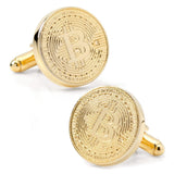 Crypto Bitcoin Debossed Cufflink - Cufflinks.com - Flyclothing LLC