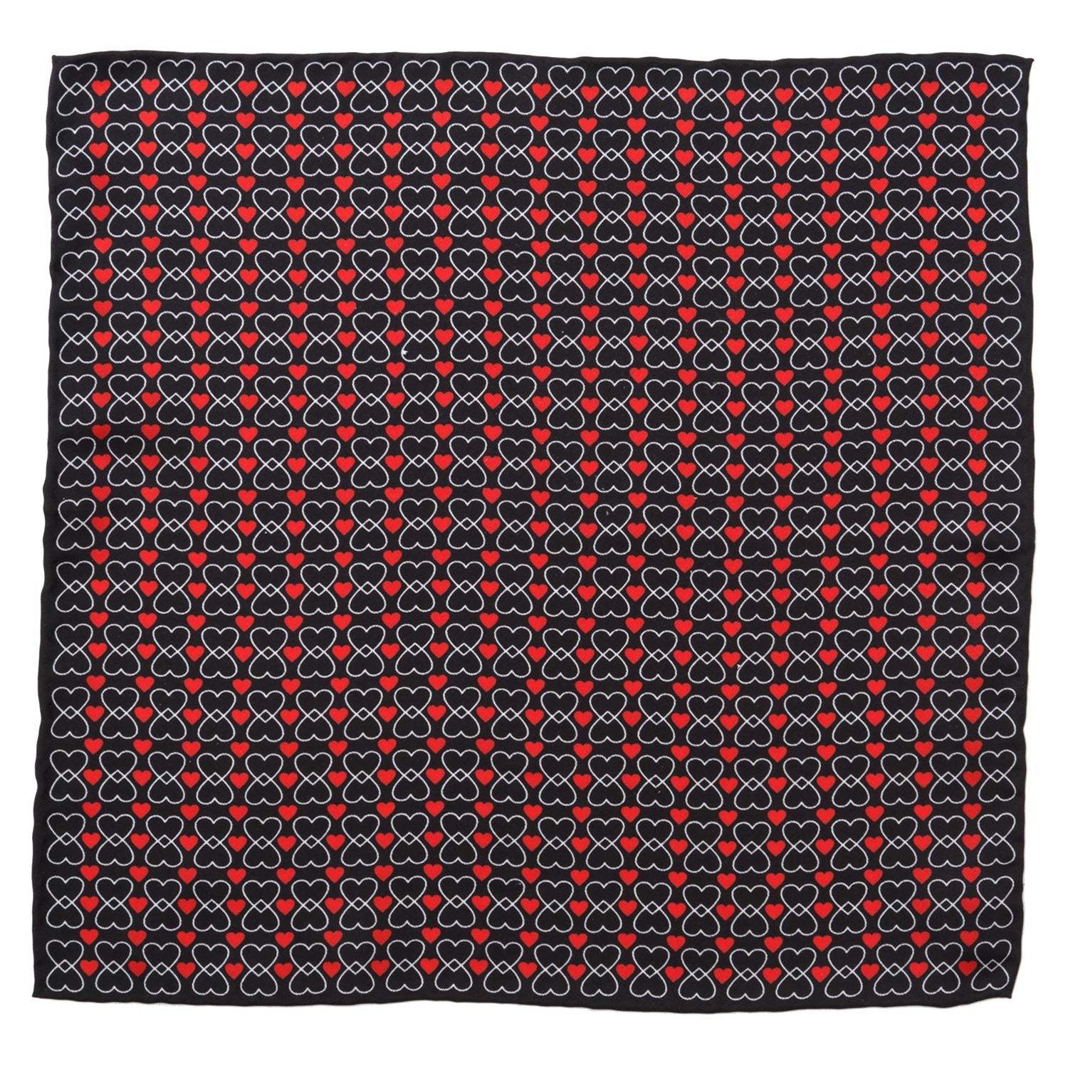 Intertwined Hearts Pocket Square - Cufflinks.com - Flyclothing LLC