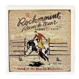 Rockmount Bronc Western Ceramic Cork Back Coaster - Rockmount Clothing - Flyclothing LLC