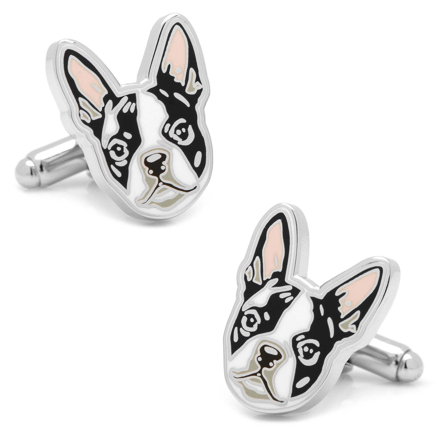 Boston Terrier Cufflinks - Cufflinks.com - Flyclothing LLC