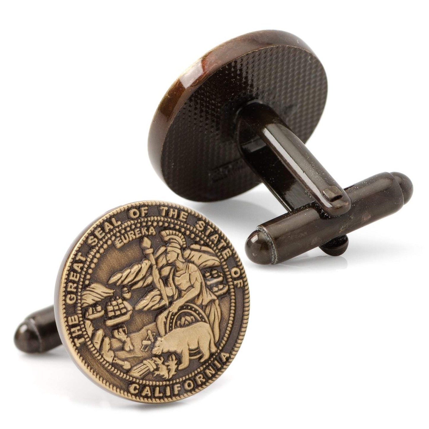California Seal Embossed Cufflink - Cufflinks.com - Flyclothing LLC