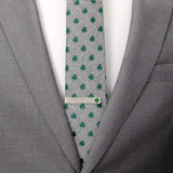 Green Clover Cufflinks and Tie Bar Gift Set - Cufflinks.com - Flyclothing LLC