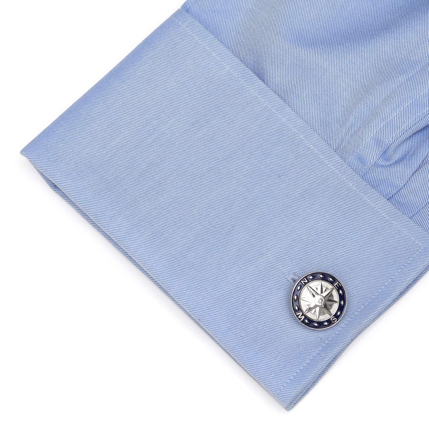 Blue Compass Cufflinks - Cufflinks.com - Flyclothing LLC