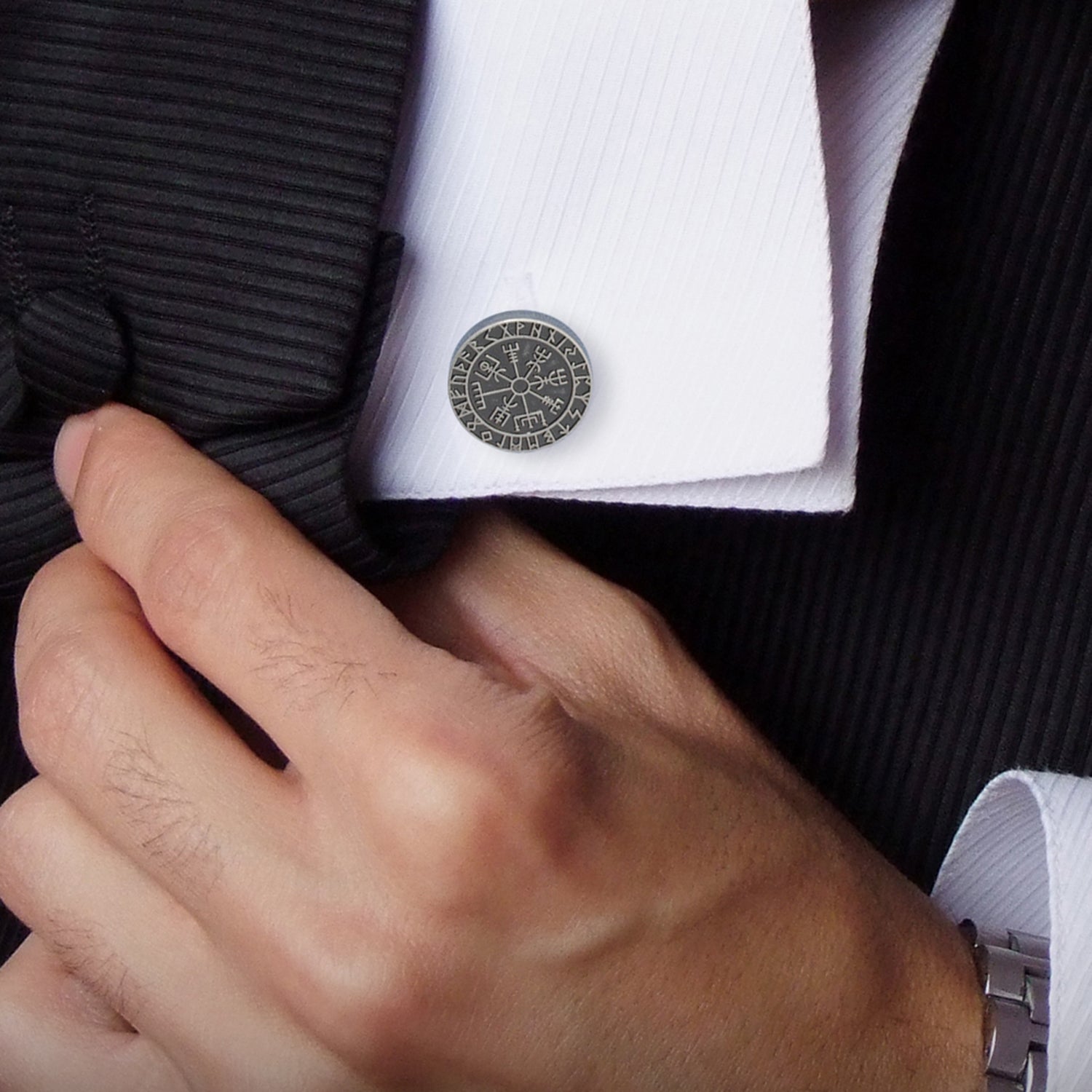 Vegvisir Viking Compass - Cufflinks.com - Flyclothing LLC