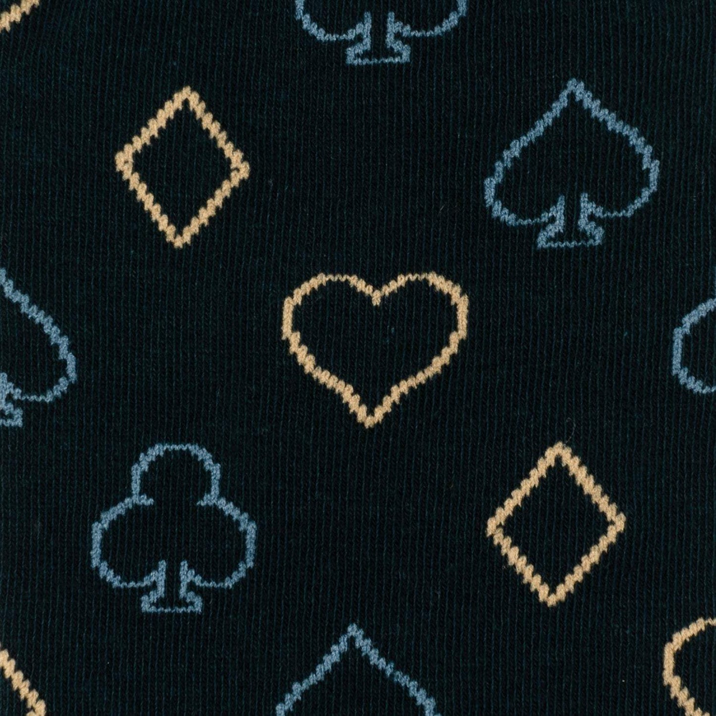 Card Suits Casino Blue Men's Socks - Cufflinks.com - Flyclothing LLC
