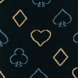 Card Suits Casino Blue Men's Socks - Cufflinks.com - Flyclothing LLC