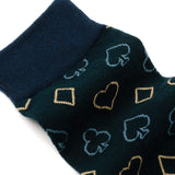 Card Suits Casino Blue Men's Socks - Cufflinks.com - Flyclothing LLC