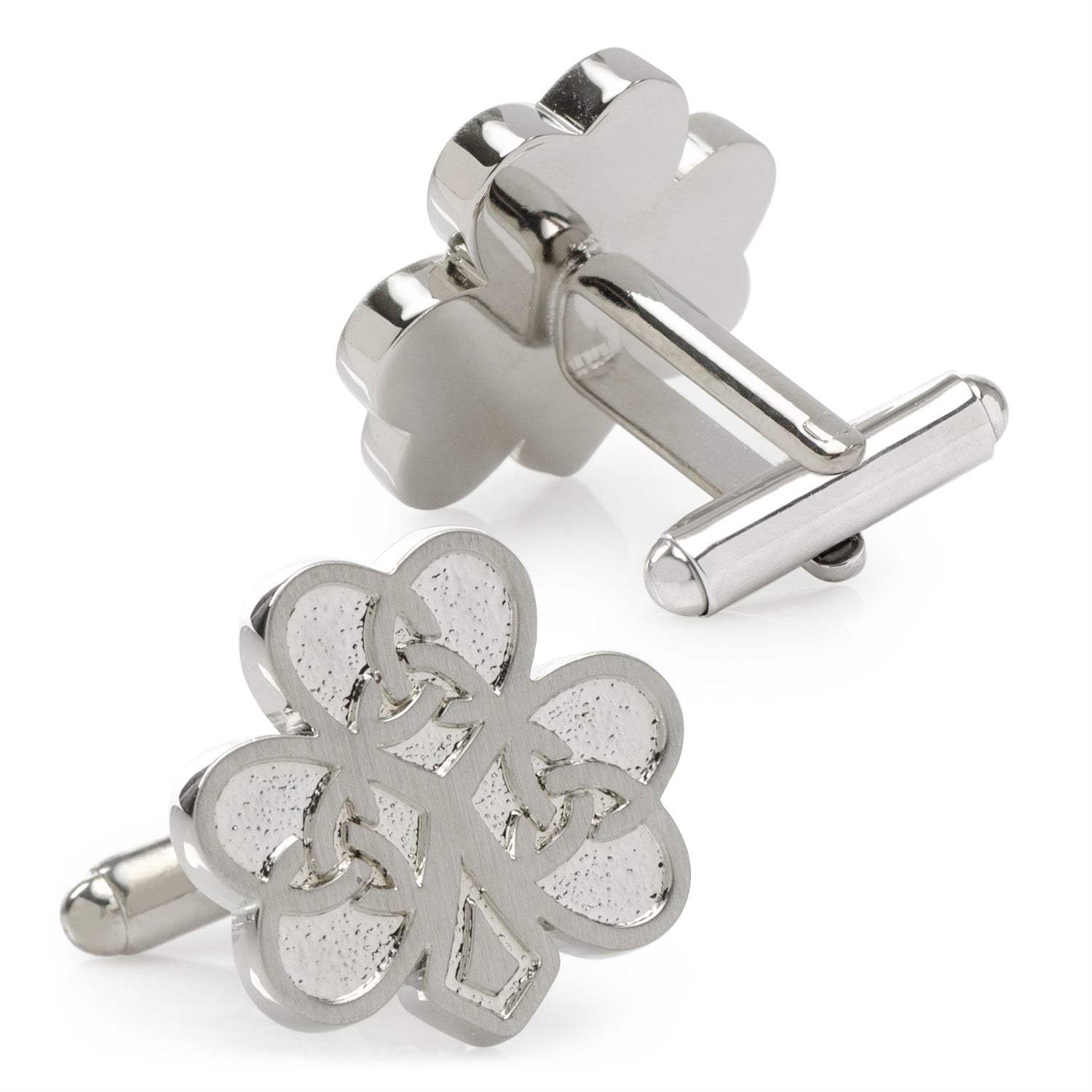 Celtic Knot Shamrock Cufflinks - Cufflinks.com - Flyclothing LLC