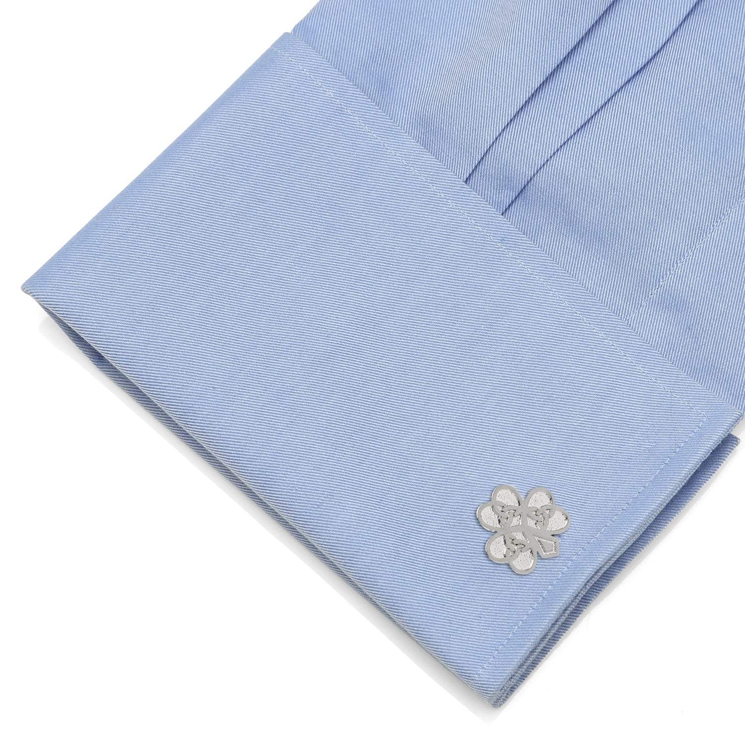 Celtic Knot Shamrock Cufflinks - Cufflinks.com - Flyclothing LLC