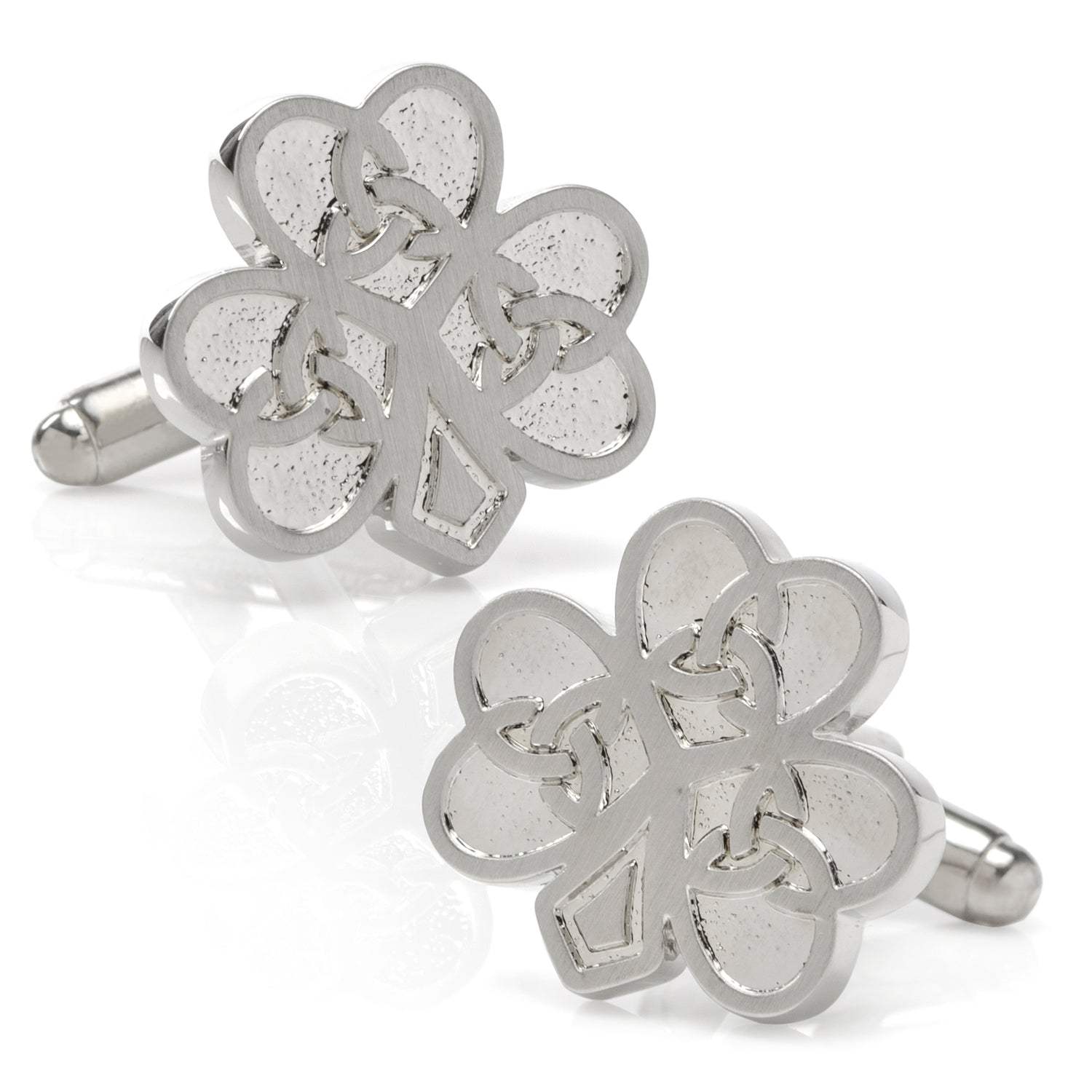 Celtic Knot Shamrock Cufflinks - Cufflinks.com - Flyclothing LLC