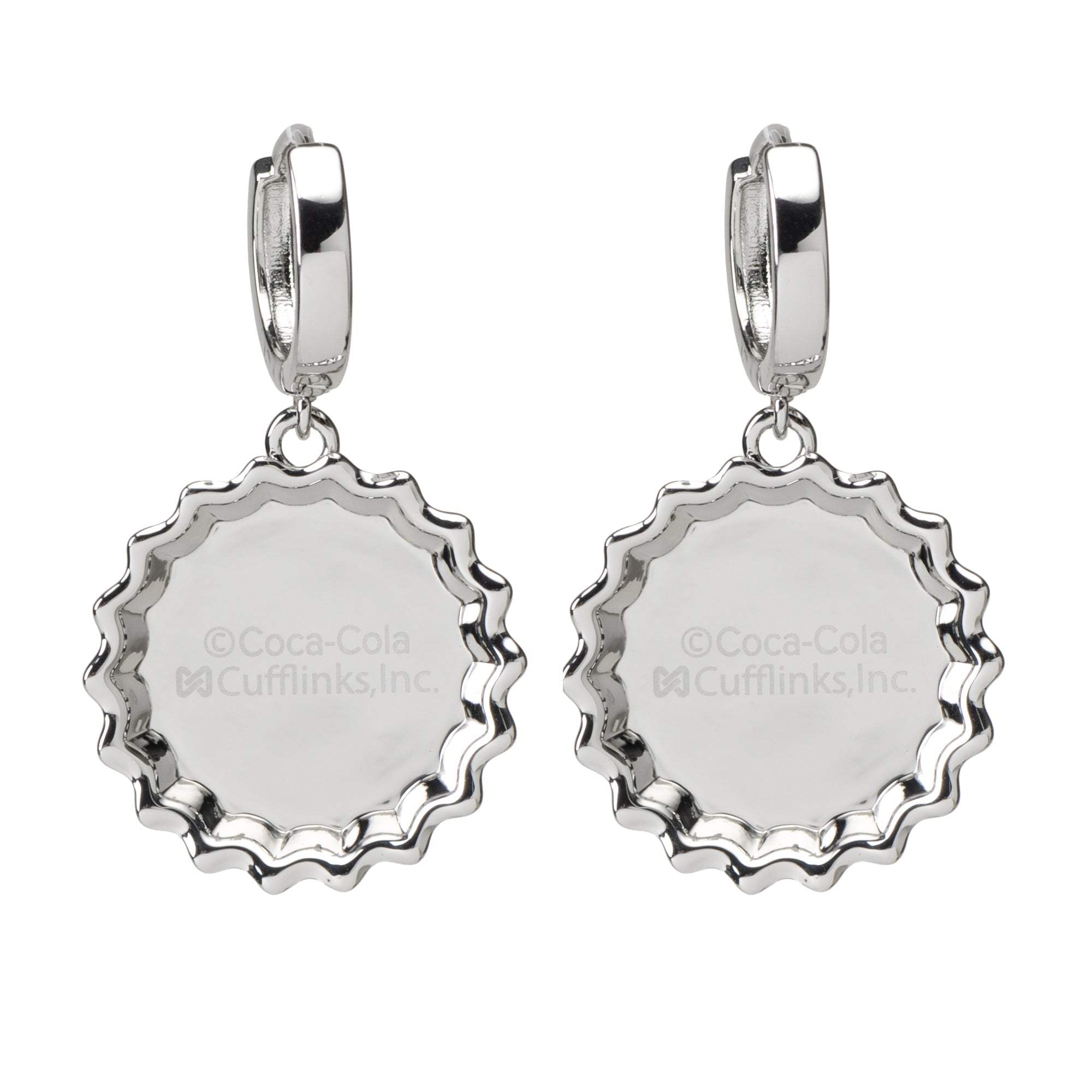 Diet Coke® Bottle Cap Earrings - Cufflinks.com - Flyclothing LLC