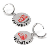 Diet Coke® Bottle Cap Earrings - Cufflinks.com - Flyclothing LLC
