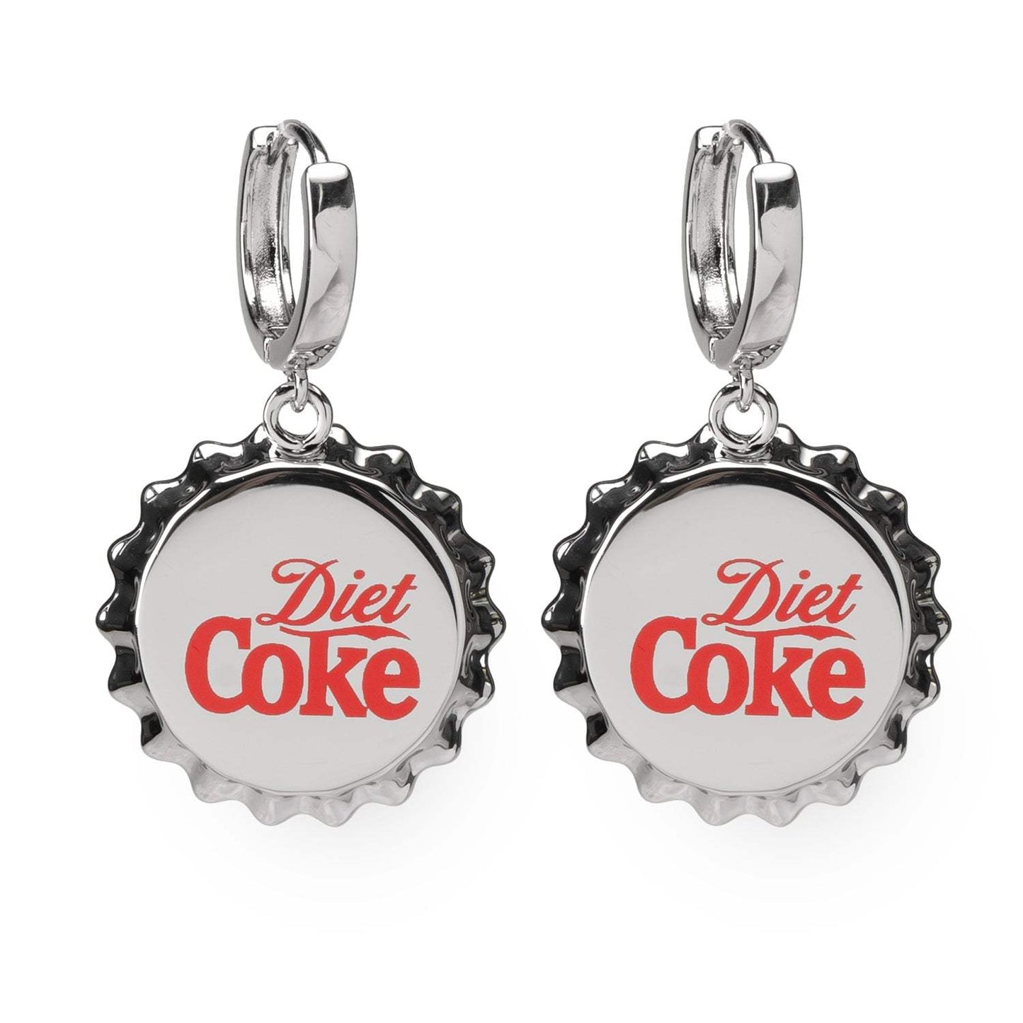 Diet Coke Bottle Cap Earrings - Cufflinks.com - Flyclothing LLC