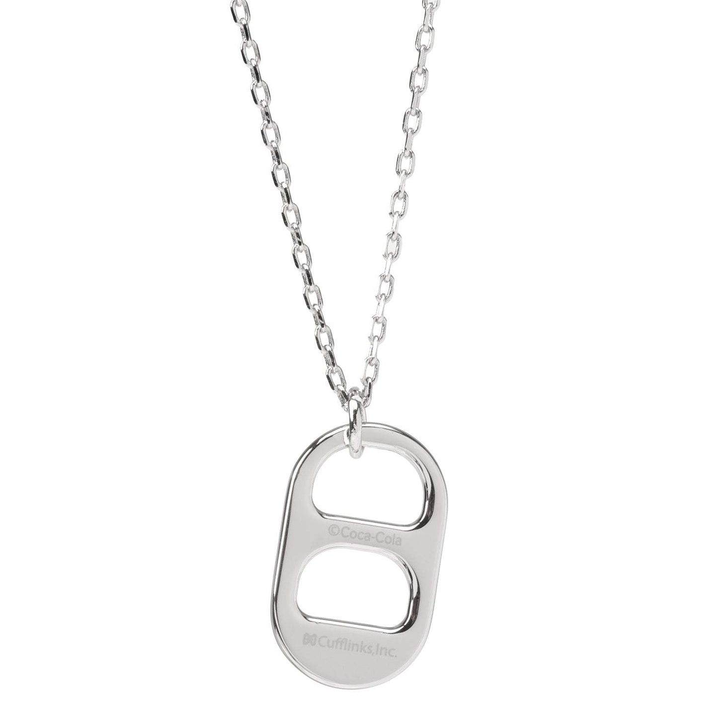 Diet Coke Tab Silver Necklace - Cufflinks.com - Flyclothing LLC