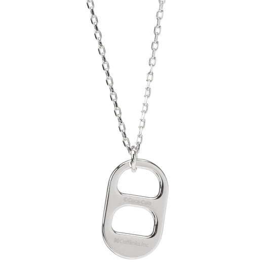Diet Coke Tab Silver Necklace