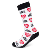Diet Coke White Dress Socks - Cufflinks.com - Flyclothing LLC