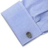 Silver Day of the Dead Cufflinks - Cufflinks.com - Flyclothing LLC