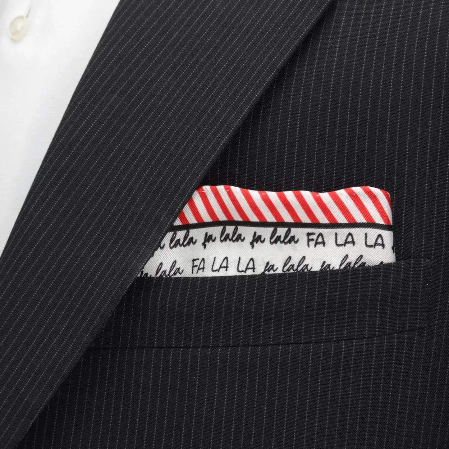 Fa La La Holiday Pocket Square - Cufflinks.com - Flyclothing LLC