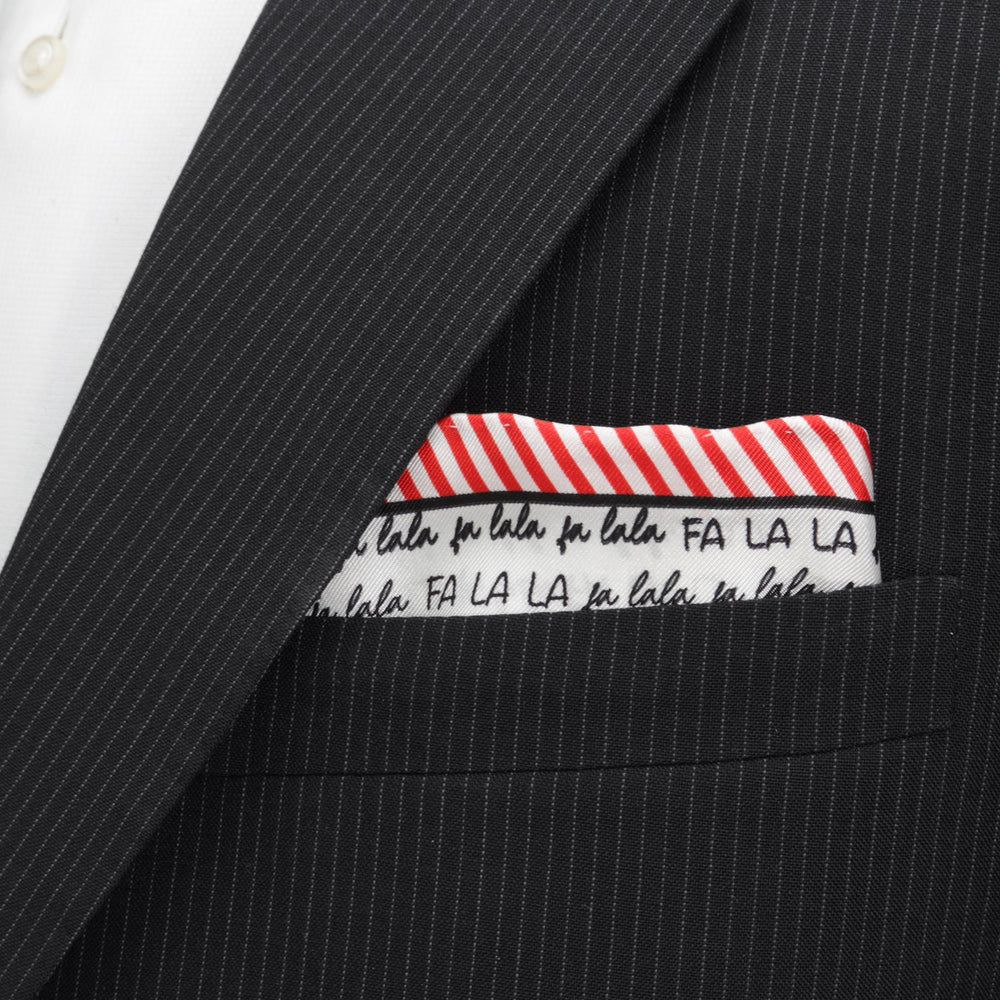 Fa La La Holiday Pocket Square - Cufflinks.com - Flyclothing LLC