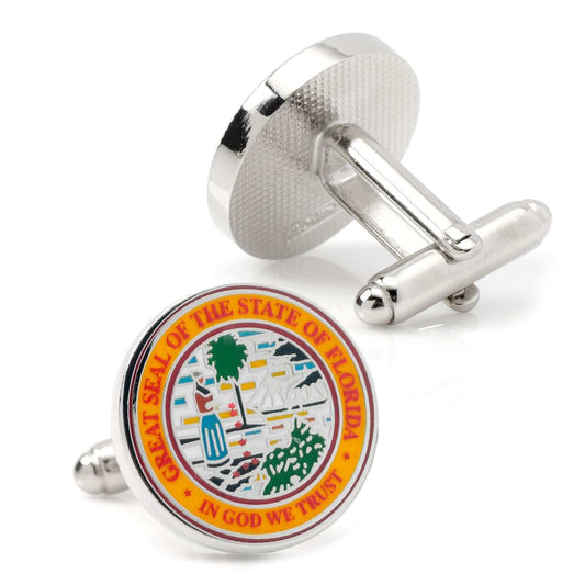 Florida Seal Cufflinks - Cufflinks.com - Flyclothing LLC