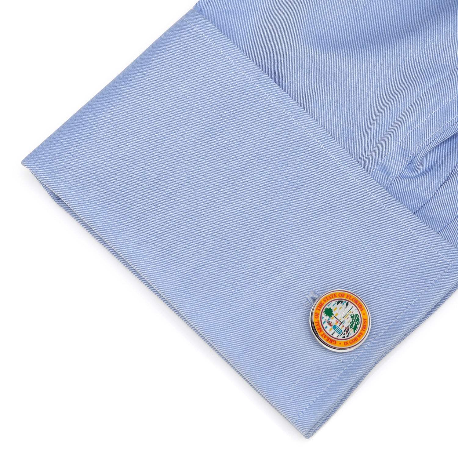 Florida Seal Cufflinks - Cufflinks.com - Flyclothing LLC